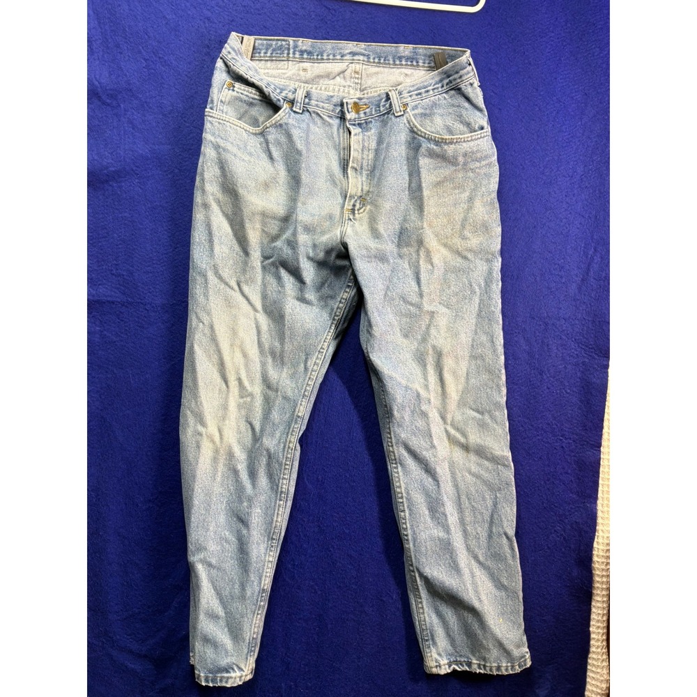 Vintage Mens Riders by Lee Straight Leg Jeans 36x30 Light Wash Blue
